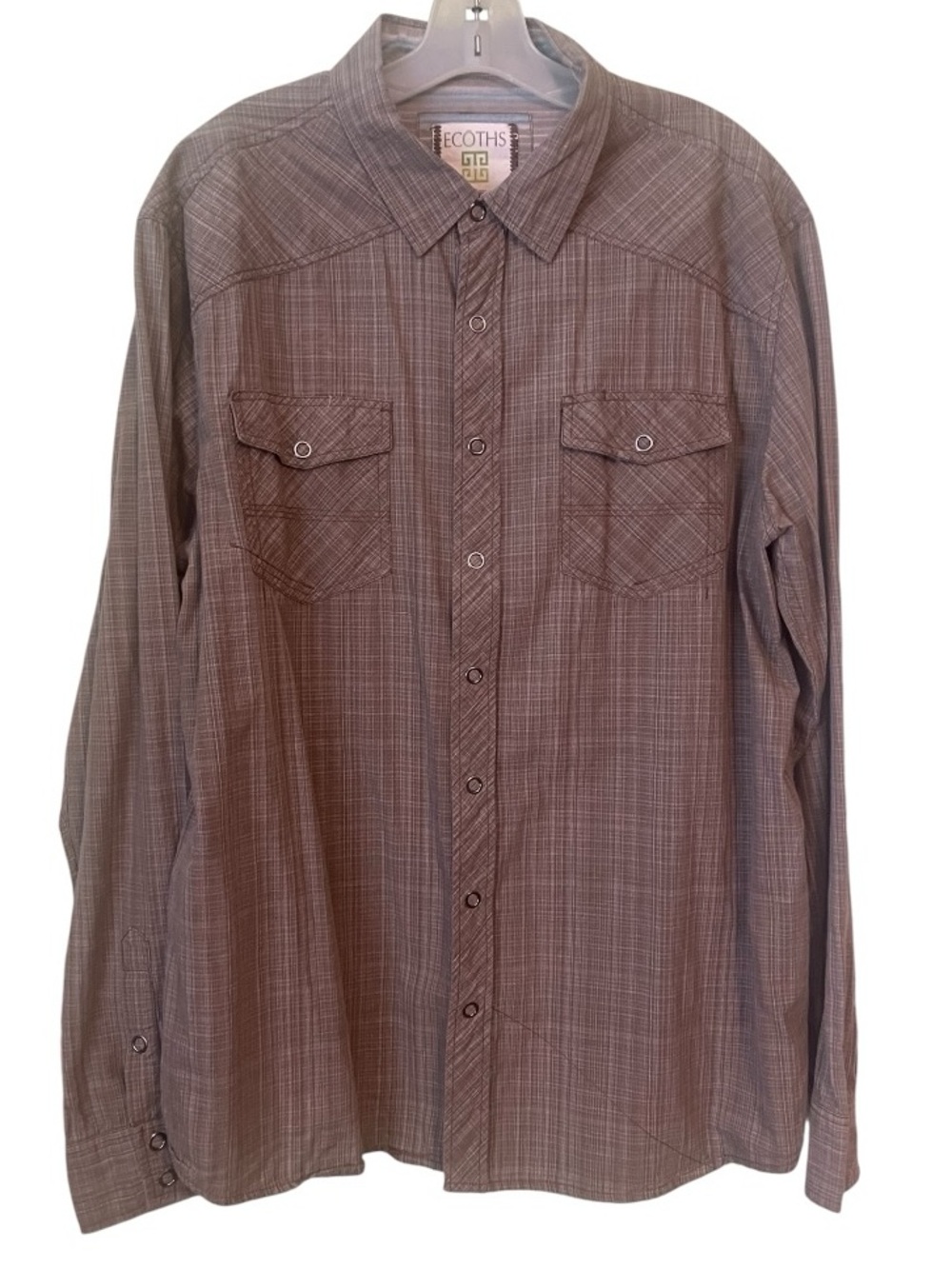 Ecoths by Aventura 100% Organic Cotton, snap down shirt. Size XXL GUC - Picture 2 of 10